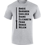 t-shirt crossfit go heavy the girls