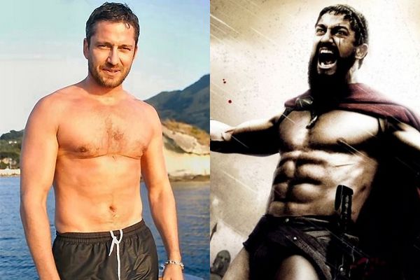 transformation acteur musclé gerard butler avant après