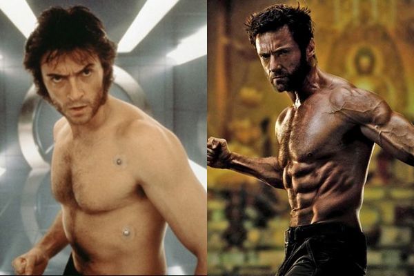 transformation acteur musclé hugh jackman avant après